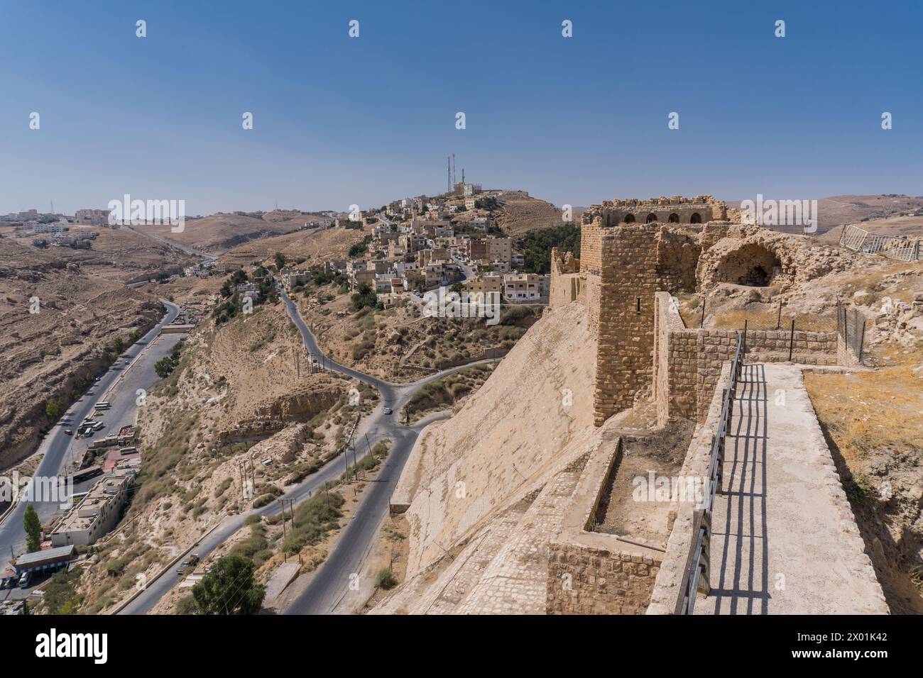 Kerak castle, Jordan Stock Photo - Alamy