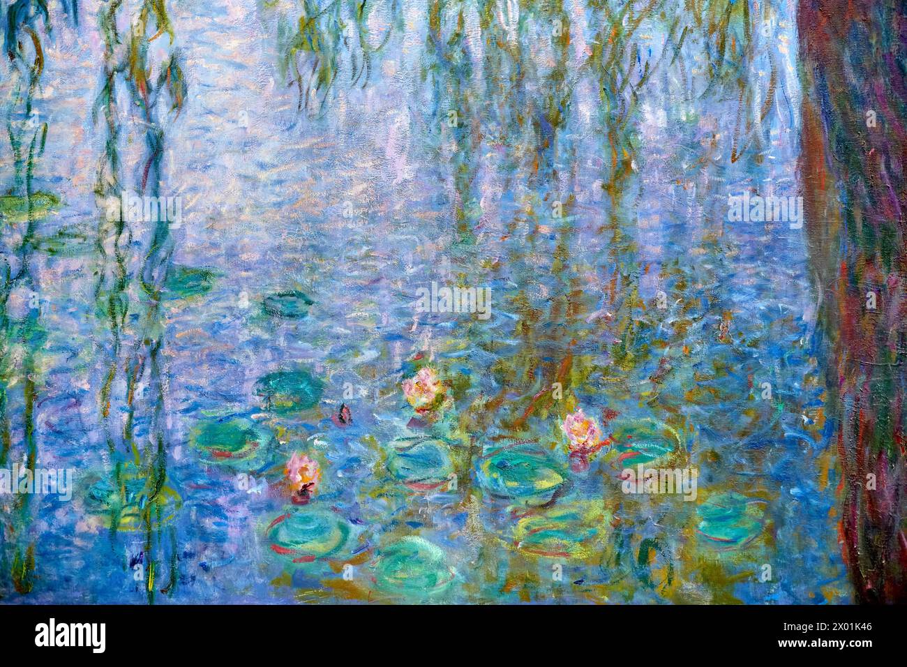 Water-lilies Nympheas series painted by Claude Monet, Musee de L