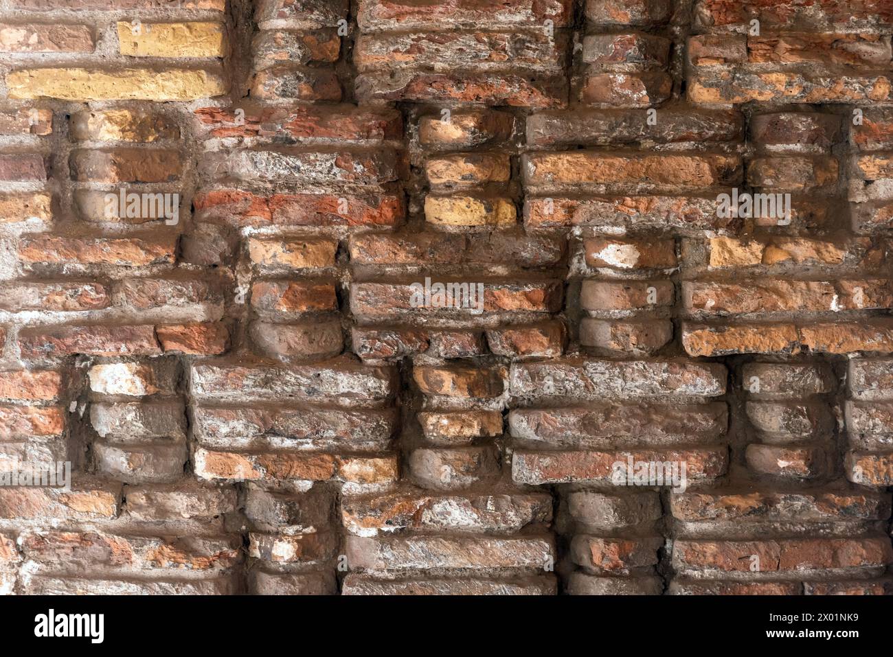 Grungy ancient brick wall background photo texture Stock Photo