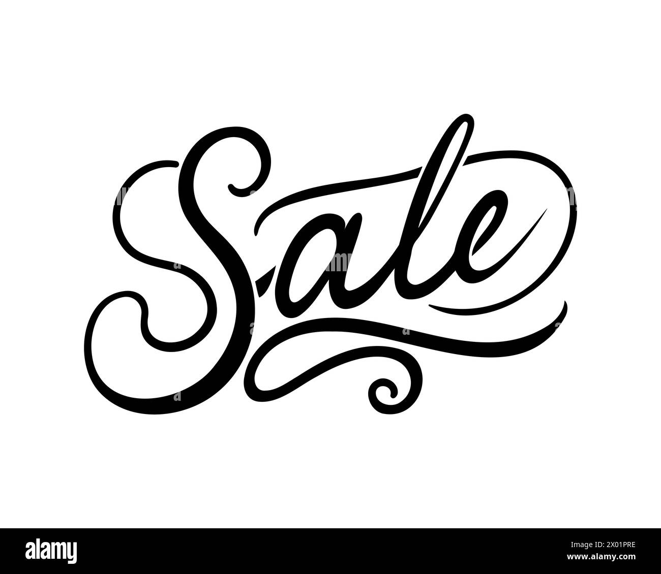 Sale. Lettering. Typography design. Hand written with a brush vector ...