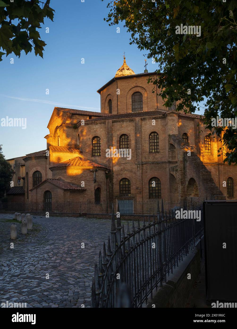 Basilica di San Vitale at morning, one of the most important examples ...