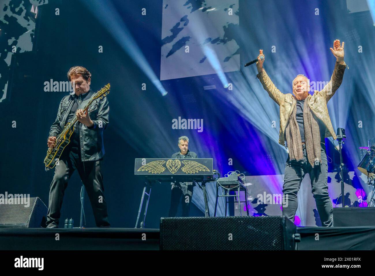 Antwerp, Belgium, April 5, 2024. Simple Minds concert at Sportpaleis Stock Photo Alamy
