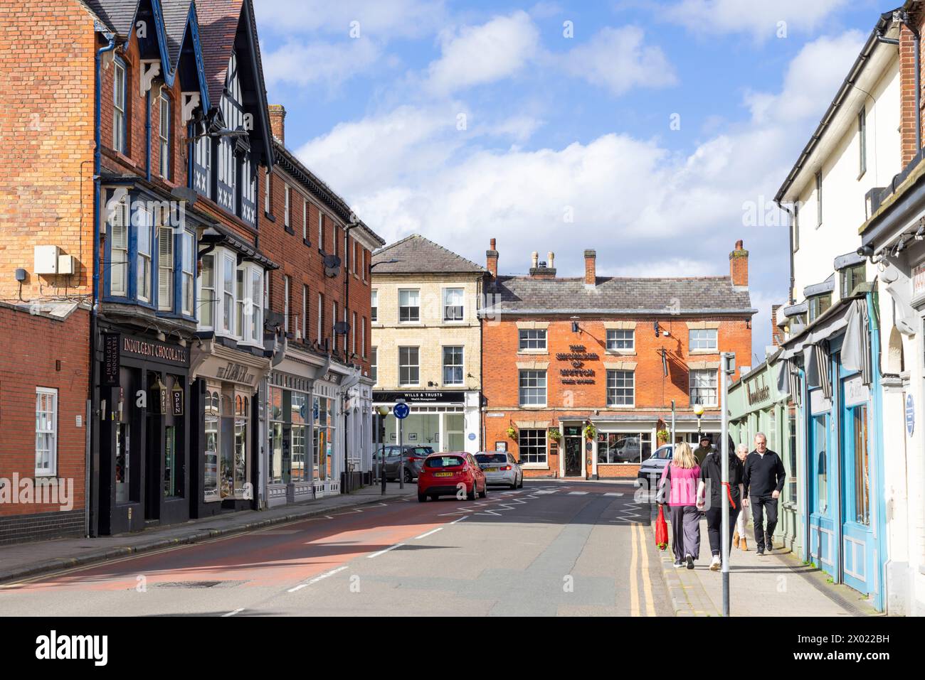 Ashby de la Zouch Bath street shops Ashby de la Zouch town centre Ashby de la Zouch Leicestershire North West Leicestershire England UK GB EU Europe Stock Photo