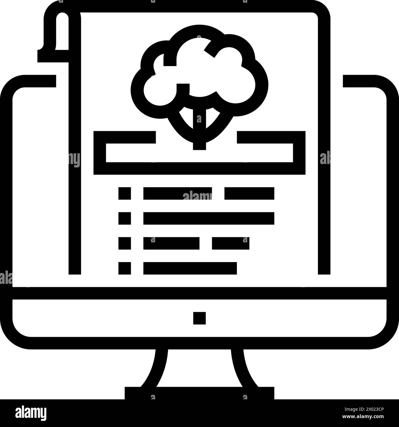 recipe vegan food line icon vector illustration Stock Vector Image ...
