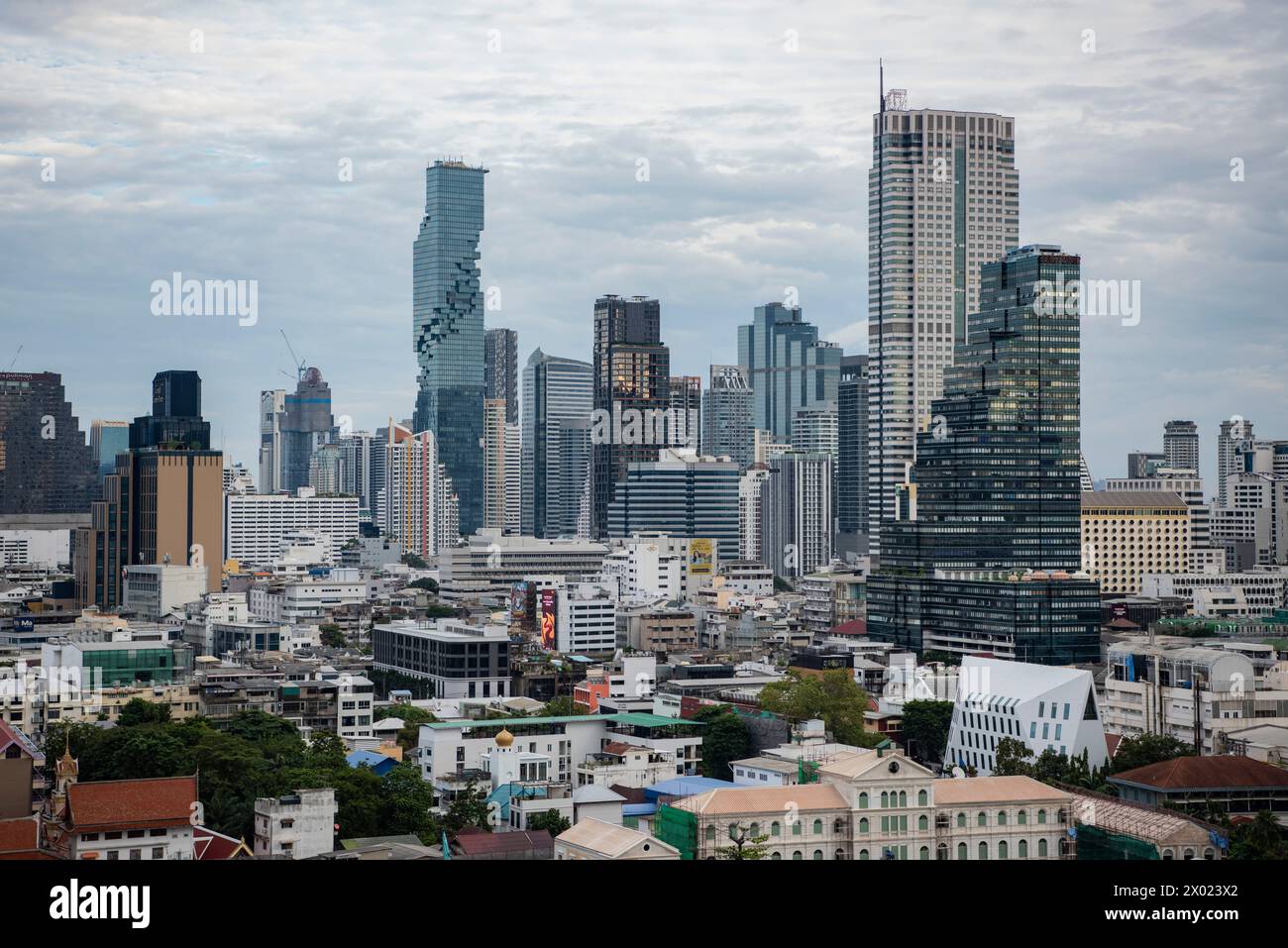 View To Sathorn And Silom From Viewpoint Of Iconsiam Shopping Mall At ...