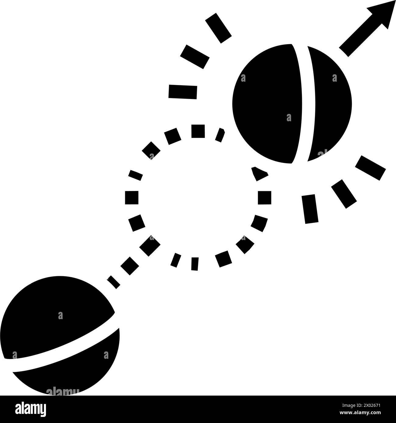 roquet croquet game glyph icon vector illustration Stock Vector Image