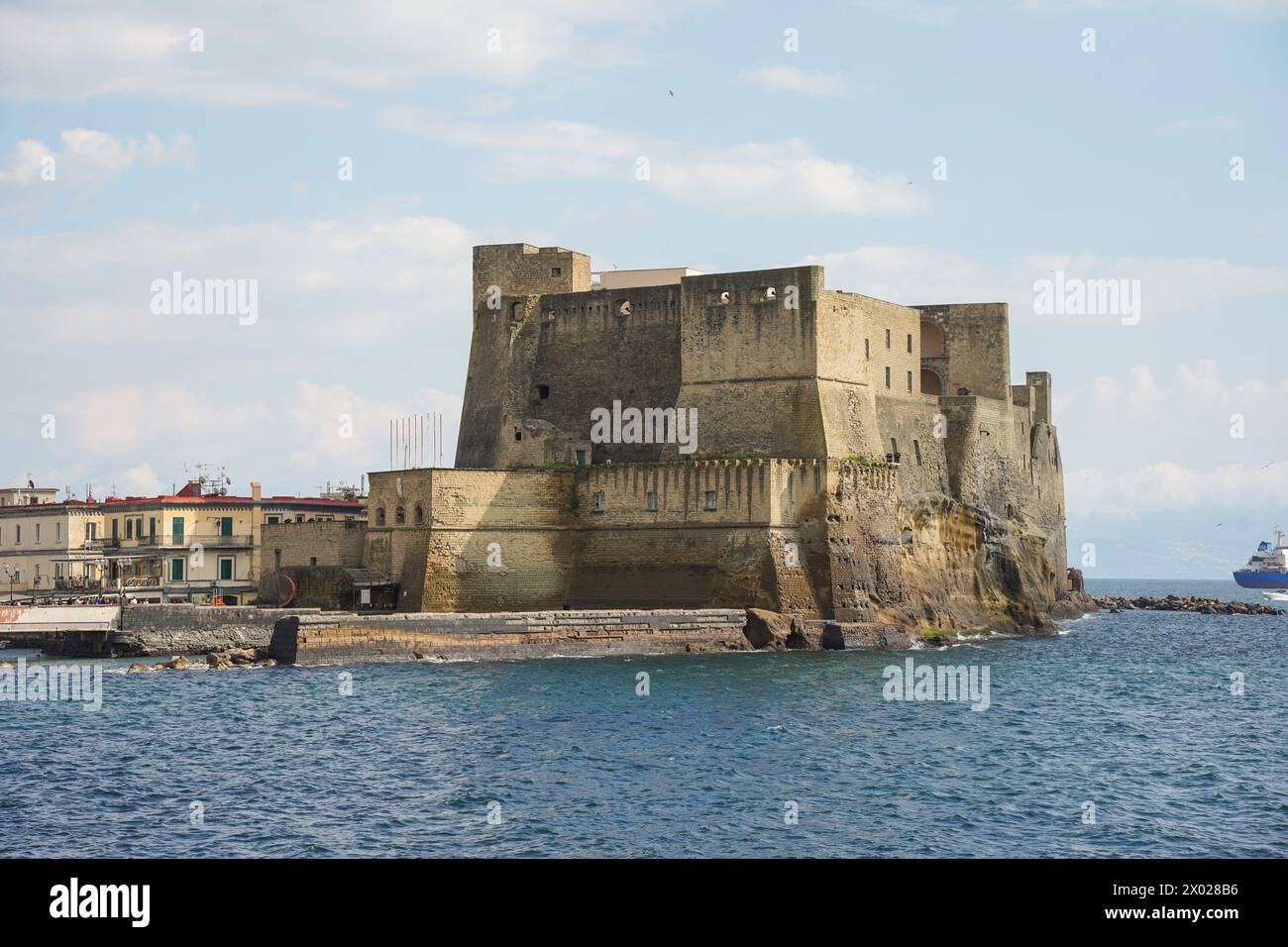 Castel dell'Ovo, Egg Castle, seafront castle Naples, on the former ...