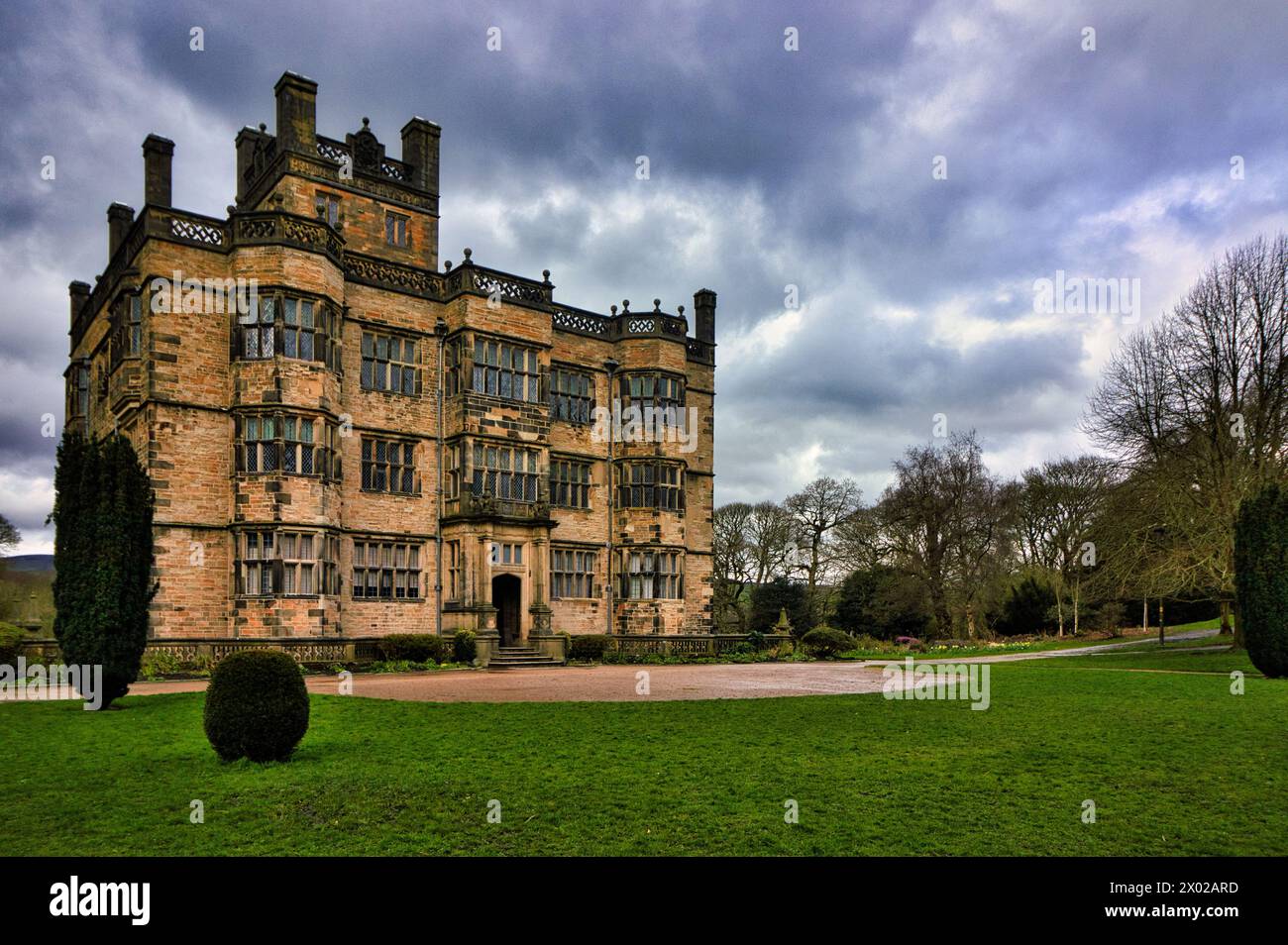 Gawthorpe Hall, a National Trust property in Burnley, Lancashire. Affectionately referred to as the ‘Downton of the North’ Stock Photo