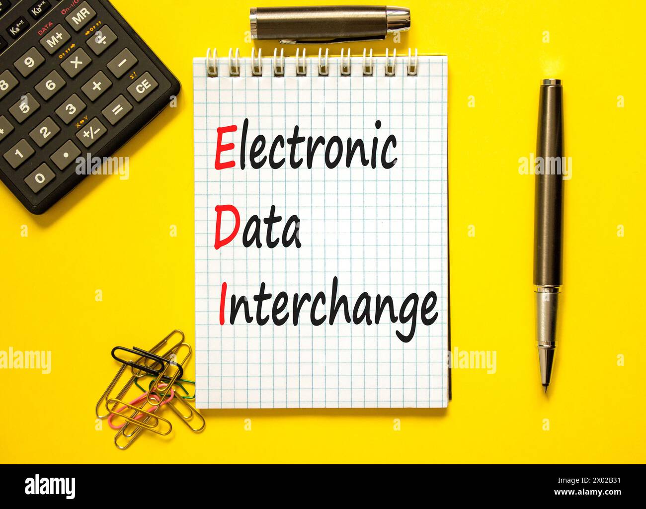 EDI Electronic Data Interchange Symbol. Concept Words EDI Electronic Data Interchange On White ...