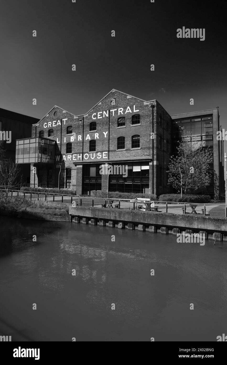 View of the Great Central Library Warehouse, Lincoln University, Lincolnshire, England, UK Stock Photo