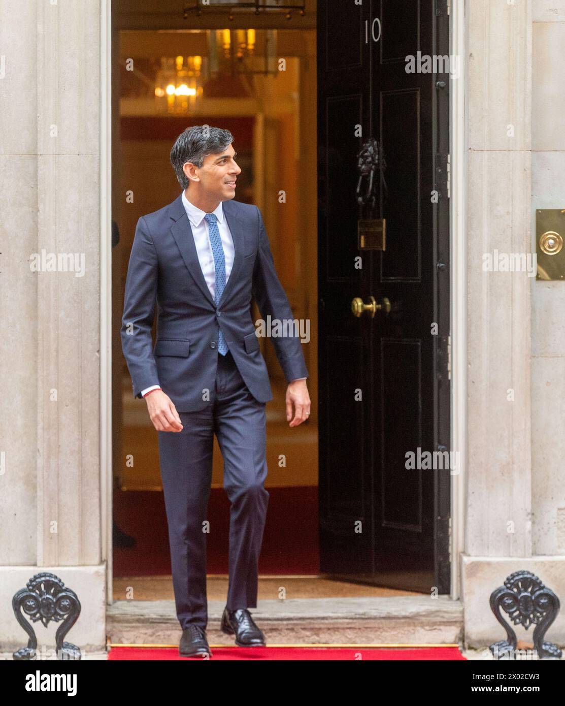 England And Rwanda London, England, UK. 9th Apr, 2024. UK Prime Minister RISHI SUNAK ...