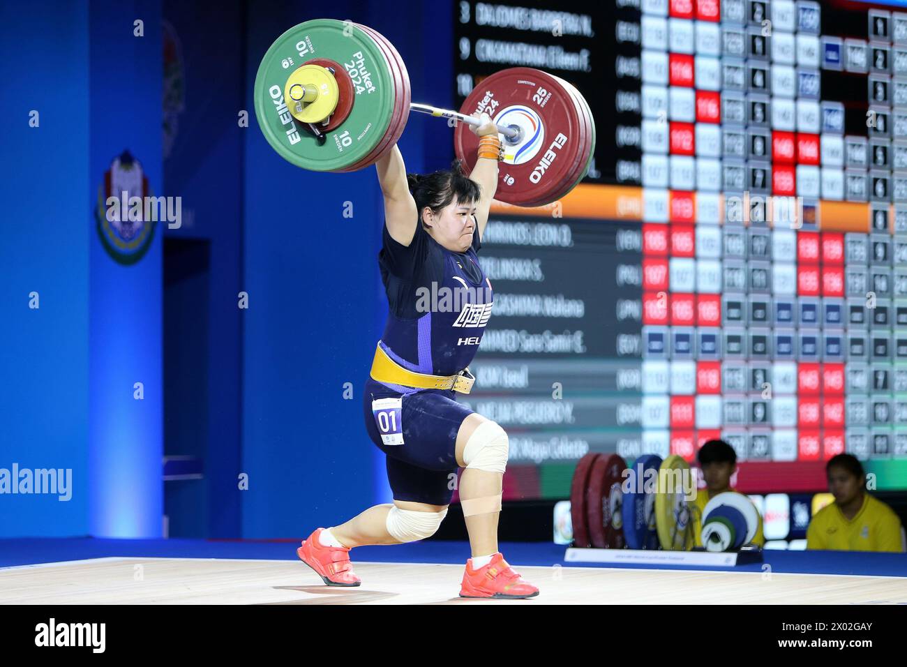 Phuket, Thailand. 9th Apr, 2024. Liang Xiaomei of China competes in the