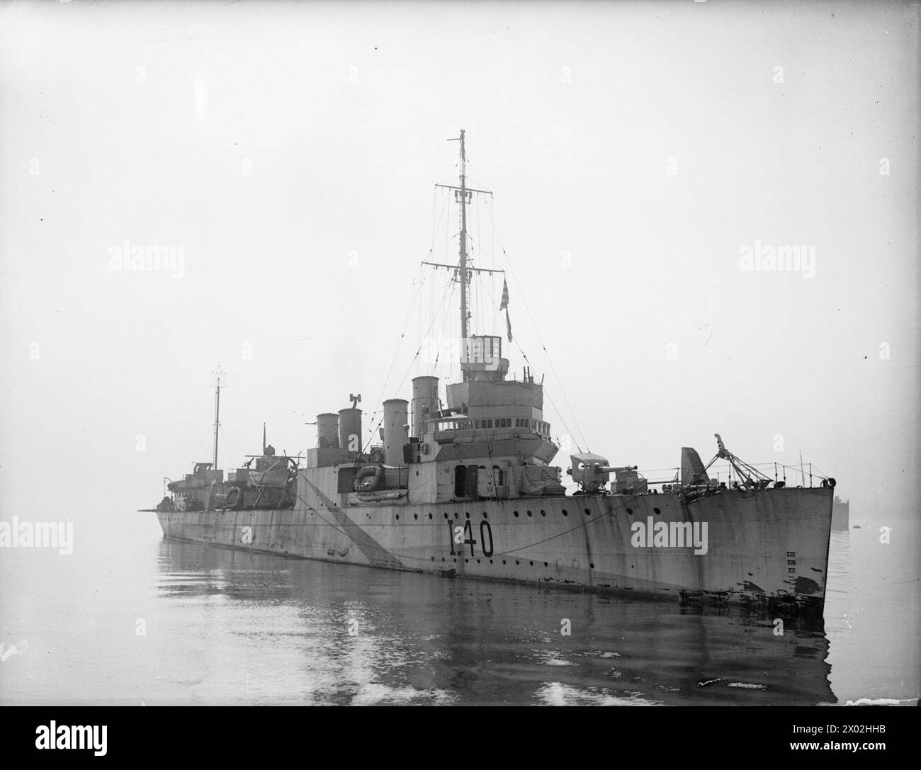 HMS GEORGETOWN, BRITISH TOWN CLASS DESTROYER. 15 APRIL 1942, GREENOCK ...