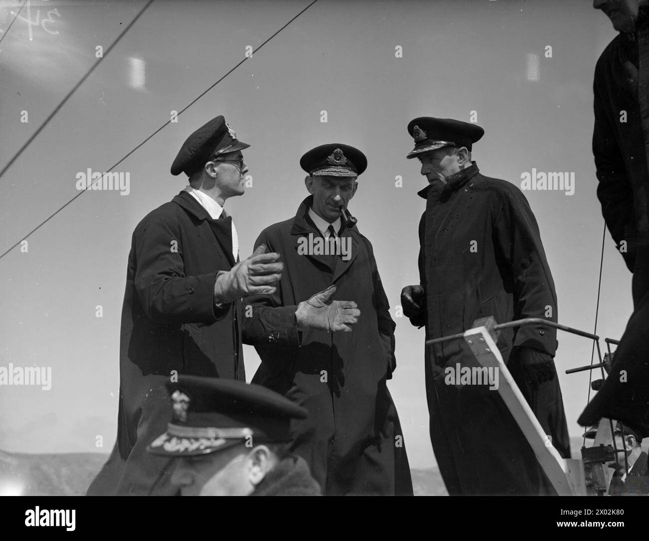 W R Patterson Rear Admiral W R Patterson and Lieut Cdr R A Lochner discuss the ...