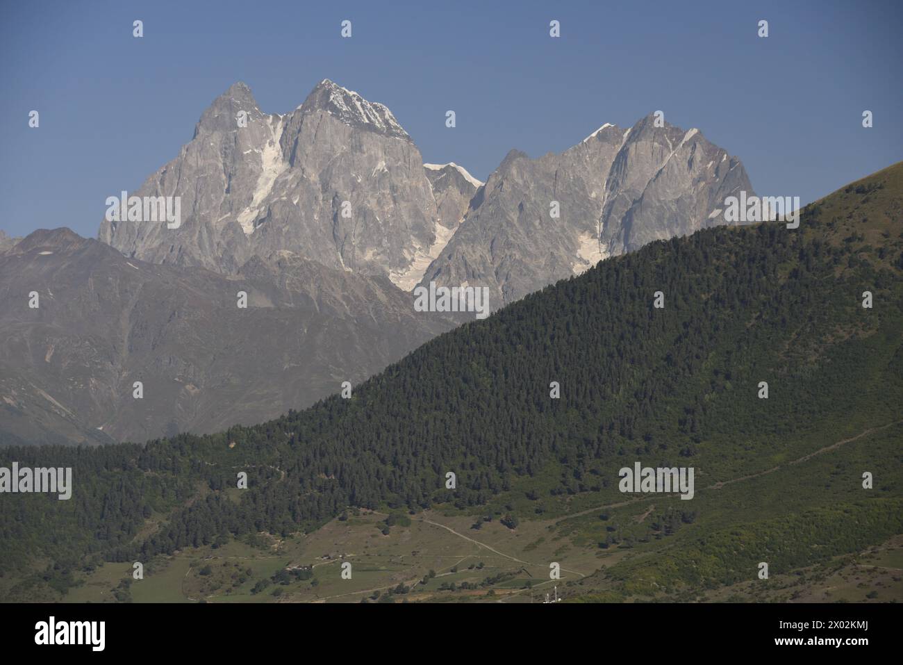 Greater Caucasus Mountains, Svaneti region, Georgia, Central Asia, Asia Stock Photo