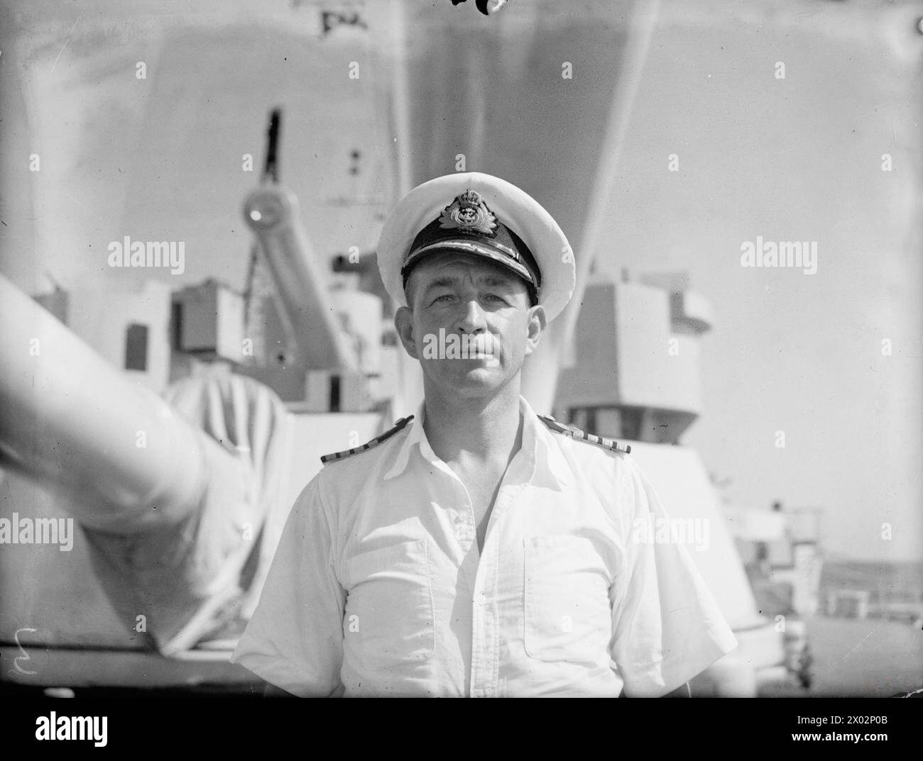 HMS WARSPITE IN THE MEDITERRANEAN. AUGUST 1943, ON BOARD HMS WARSPITE ...