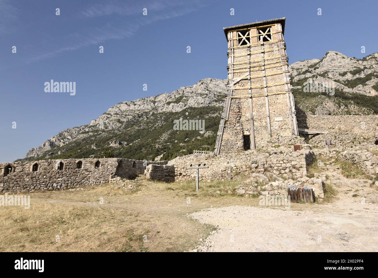 Tower in the Castle of Kruje, Kruje, Albania, Europe Stock Photo - Alamy
