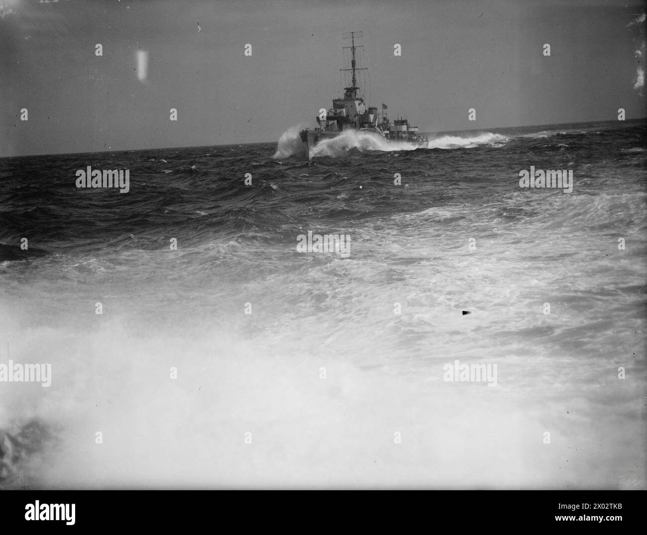 HM DESTROYERS ON EXERCISE AND NIGHT SHOOT. 15 APRIL 1942, ON BOARD THE ...