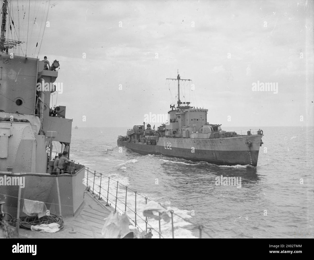 IN THE MEDITERRANEAN. 18 TO 23 JUNE 1943, ON BOARD HMS EXMOOR, BETWEEN