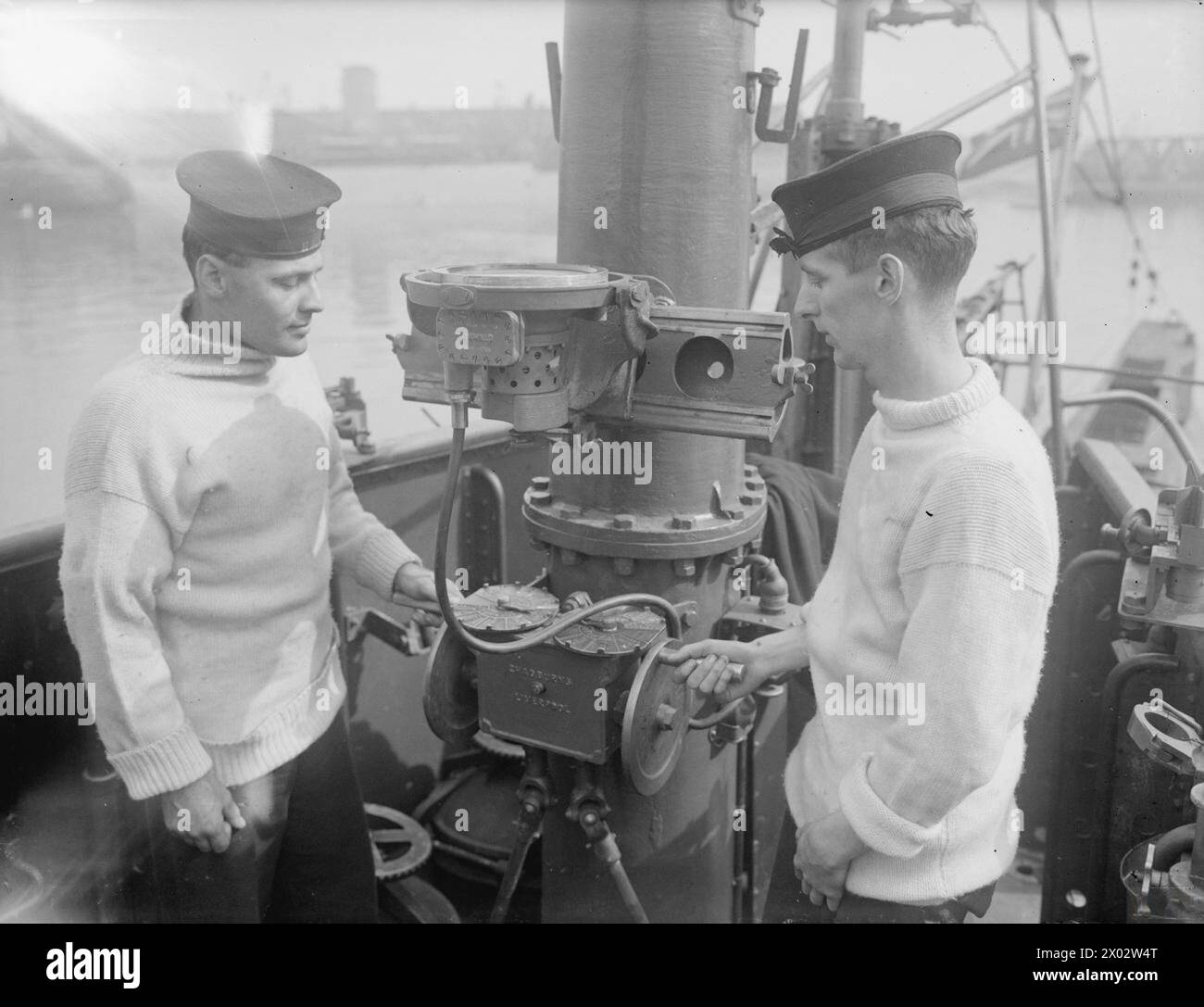 HMS STONEHENGE - NEW SUBMARINE. 12 JUNE 1943, WALLASEY DOCK. - Two of ...