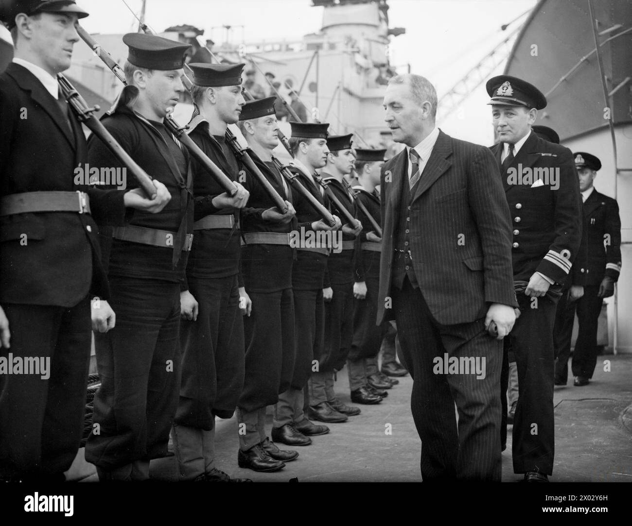 On 3 January 1945, in Chatham, the Mayor of Launceston and party ...