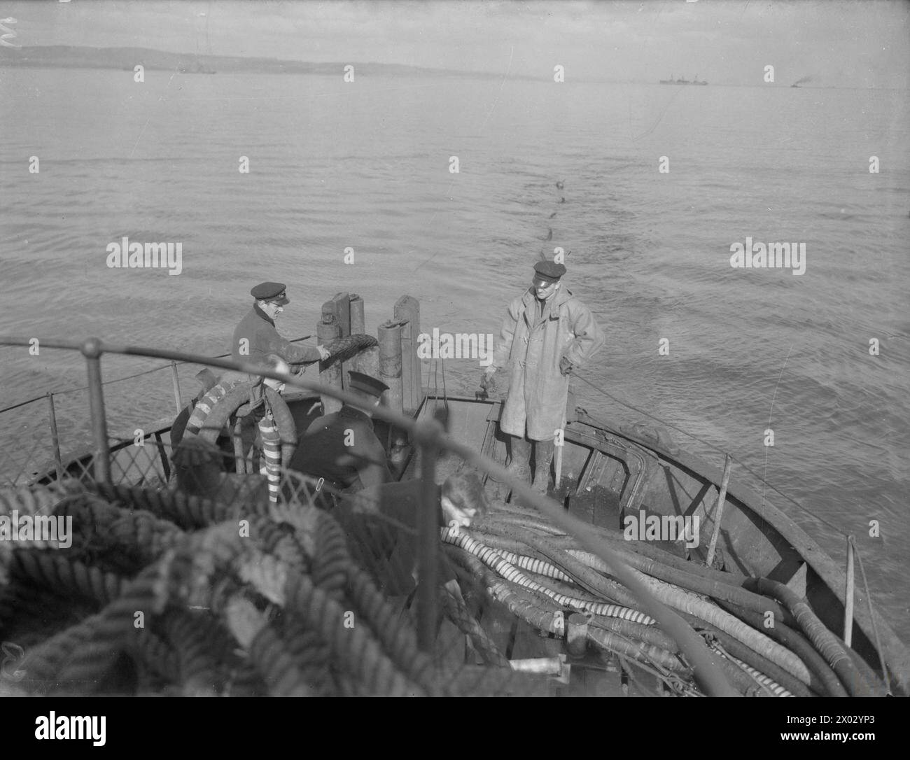 On 11 March 1942, HMS Rockall, an ex-Belgian trawler, conducted mine ...