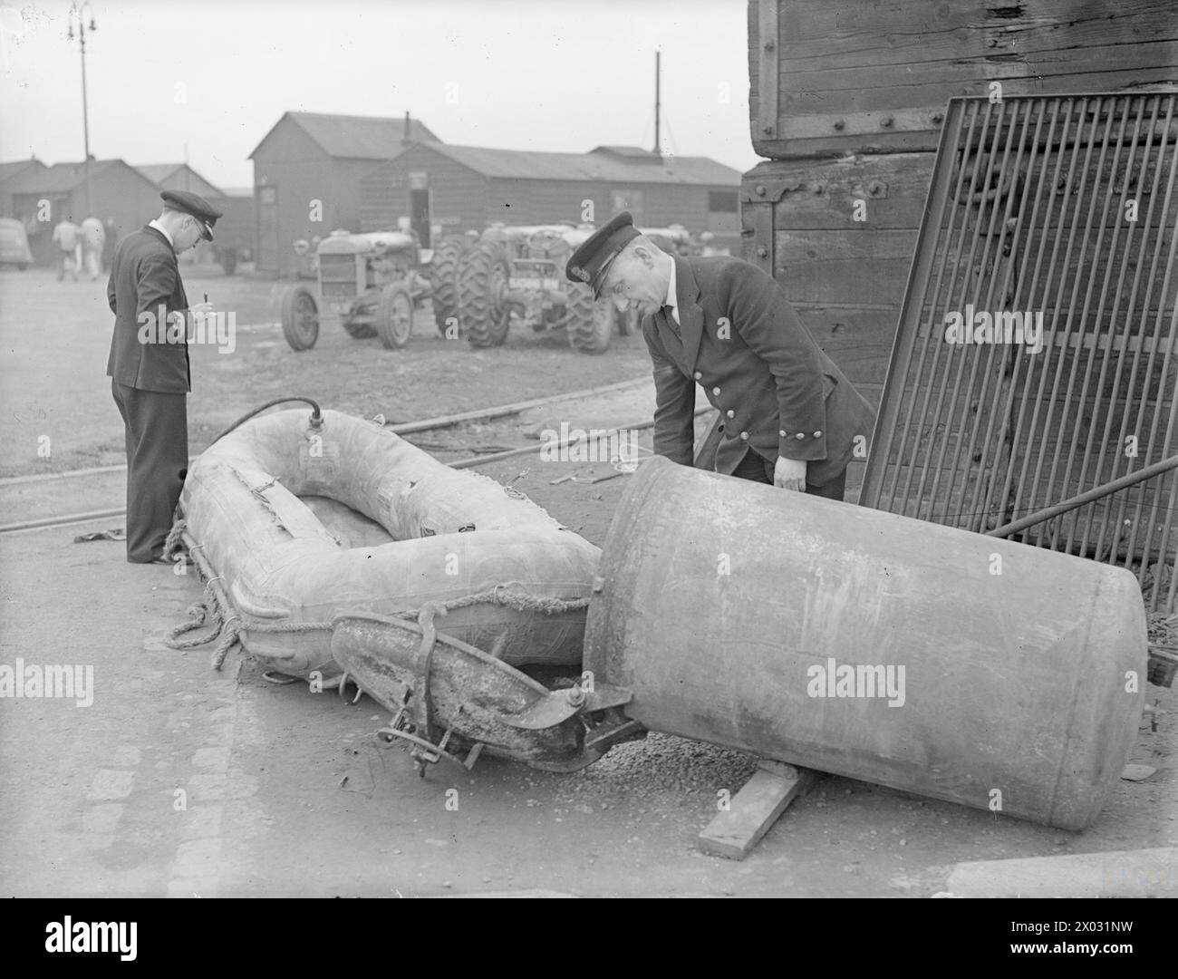 On 20 March 1945 at Rosyth, a German inflatable dinghy was recovered ...