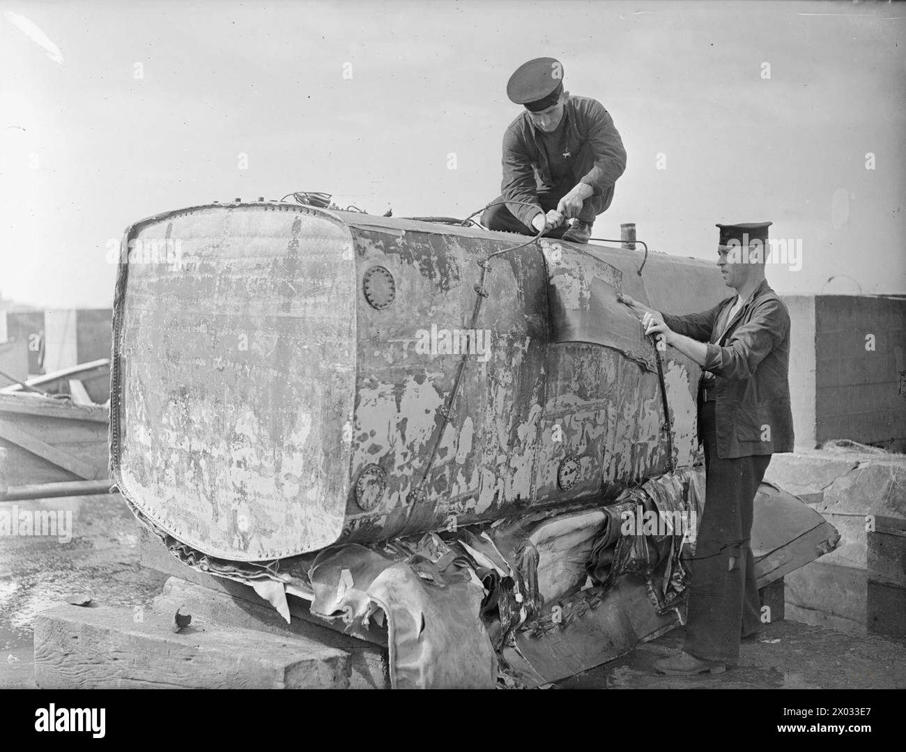 PETROL TANKS OF ROYAL NAVY LIGHT COASTAL FORCES. 10 AUGUST 1943 ...