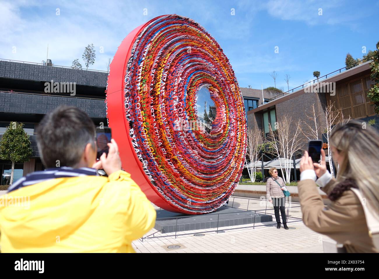 Istanbul Turkey - an public art installation called Istanbul the