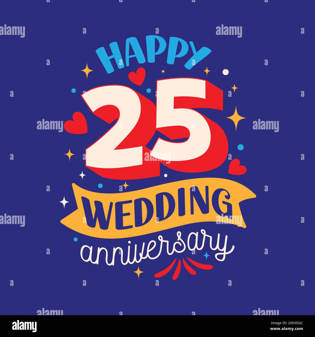 25 wedding anniversary hi-res stock photography and images