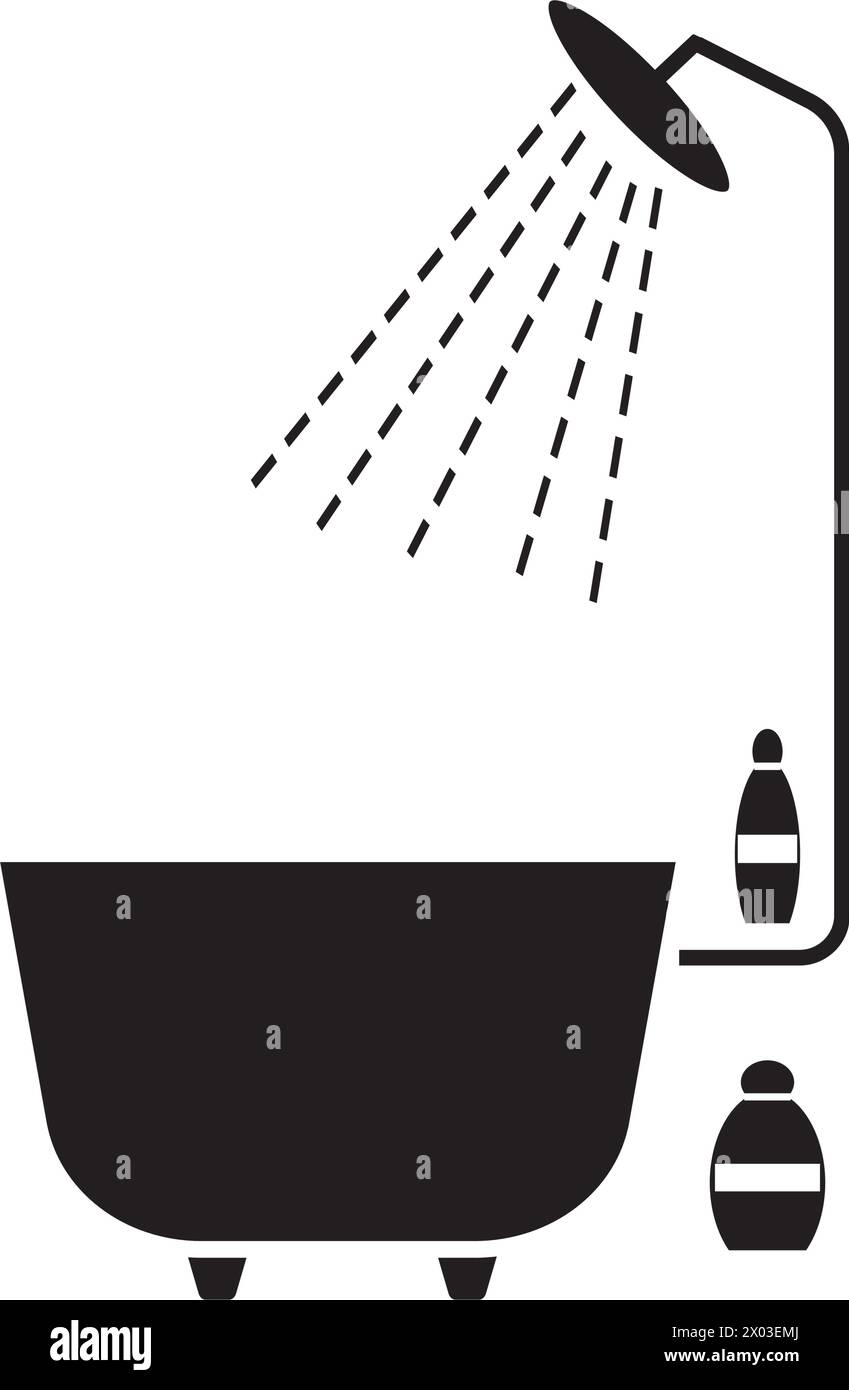 bathroom icon vector illustration simple design Stock Vector