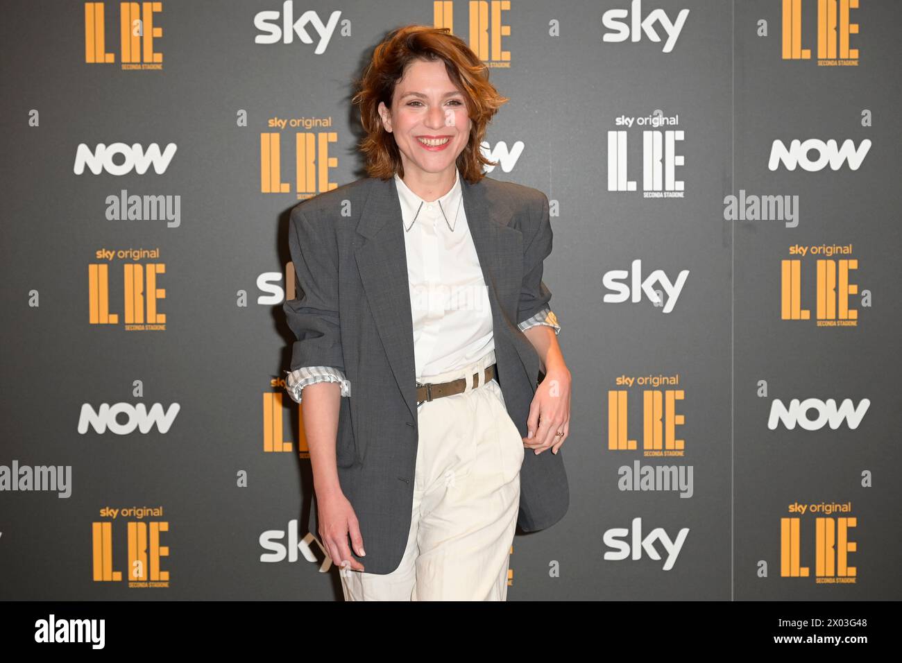 Rome, Italy. 09th Apr, 2024. Isabella Ragonese attends the photocall of Sky tv series 'Il Re2' second season at Eden Hotel. (Photo by Mario Cartelli/SOPA Images/Sipa USA) Credit: Sipa USA/Alamy Live News Stock Photo