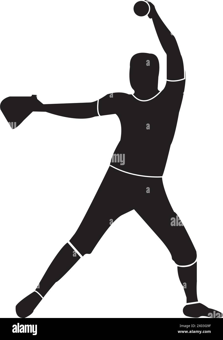 Softball helmet silhouette hi-res stock photography and images - Alamy