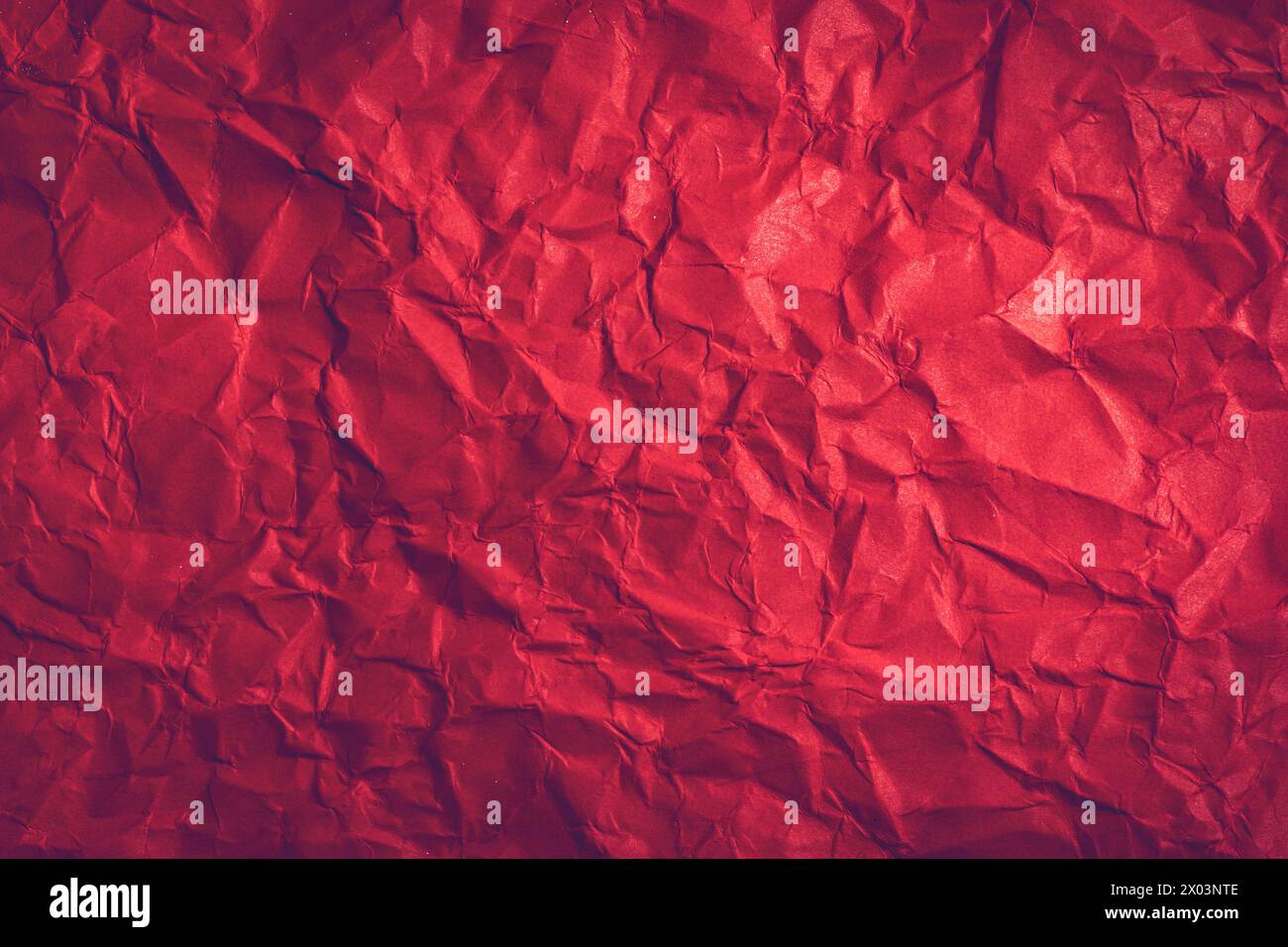 Red Paper Texture background. Crumpled Red paper abstract shape background. Stock Photo