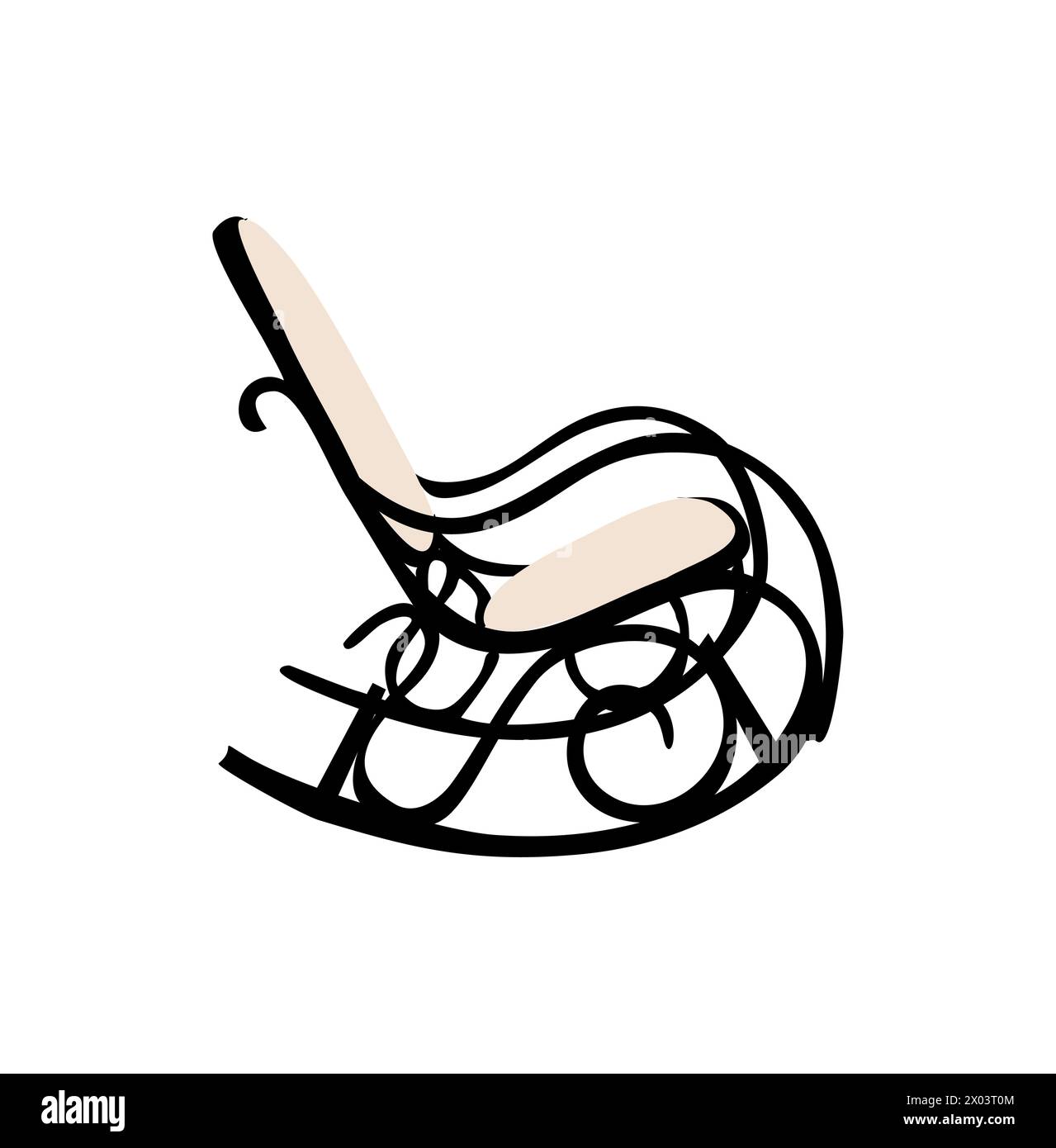 Wooden Rocking Chair Porch Zone Outdoor Furniture Stock Vector Image wooden-rocking-chair-porch-zone-outdoor-furniture-stock-vector-image