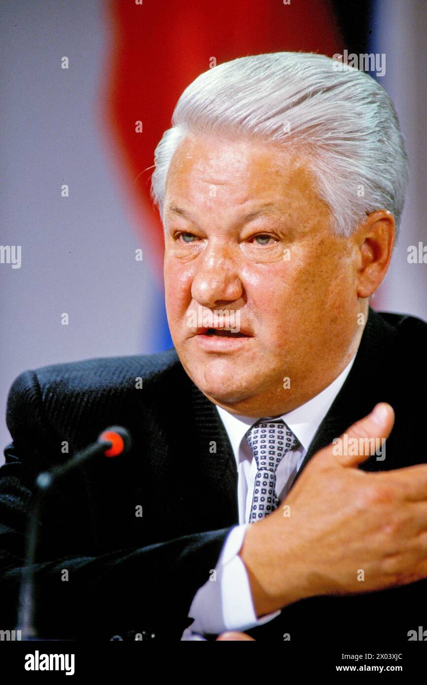 Boris Jelzin - Russischer Präsident Archiv Foto Boris Jelzin - Russischer Präsident ARCHIV FOTO, München Bayern Deutschland *** Boris Yeltsin Russian President Archive Photo Boris Yeltsin Russian President ARCHIVE PHOTO , Munich Bavaria Germany Stock Photo