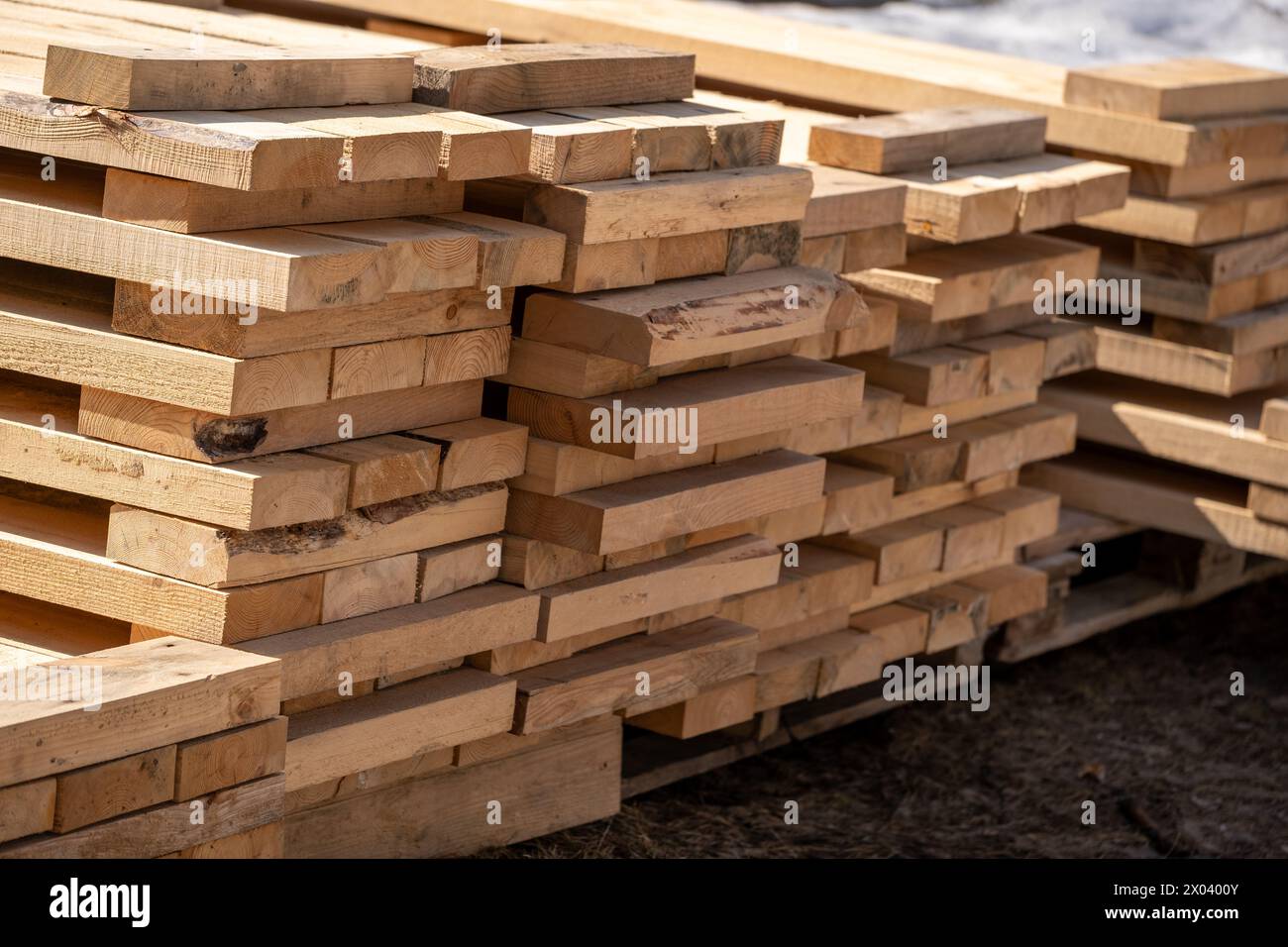 Stack of wooden boards hi-res stock photography and images - Alamy