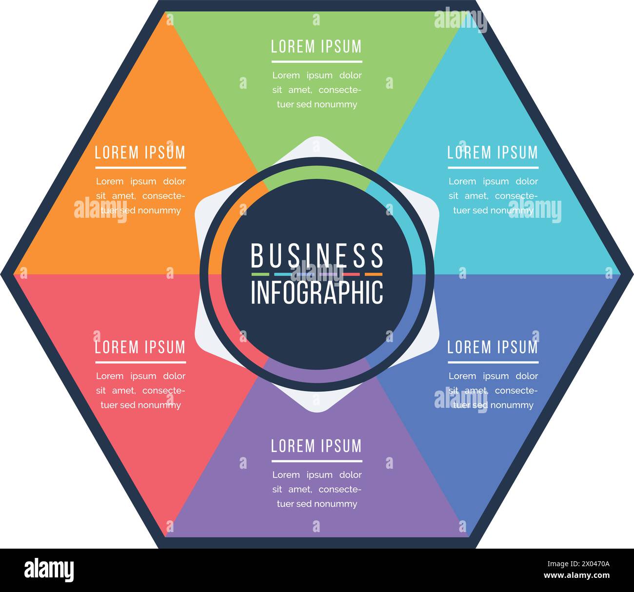 Infographic business design 6 Steps, objects, elements or options ...