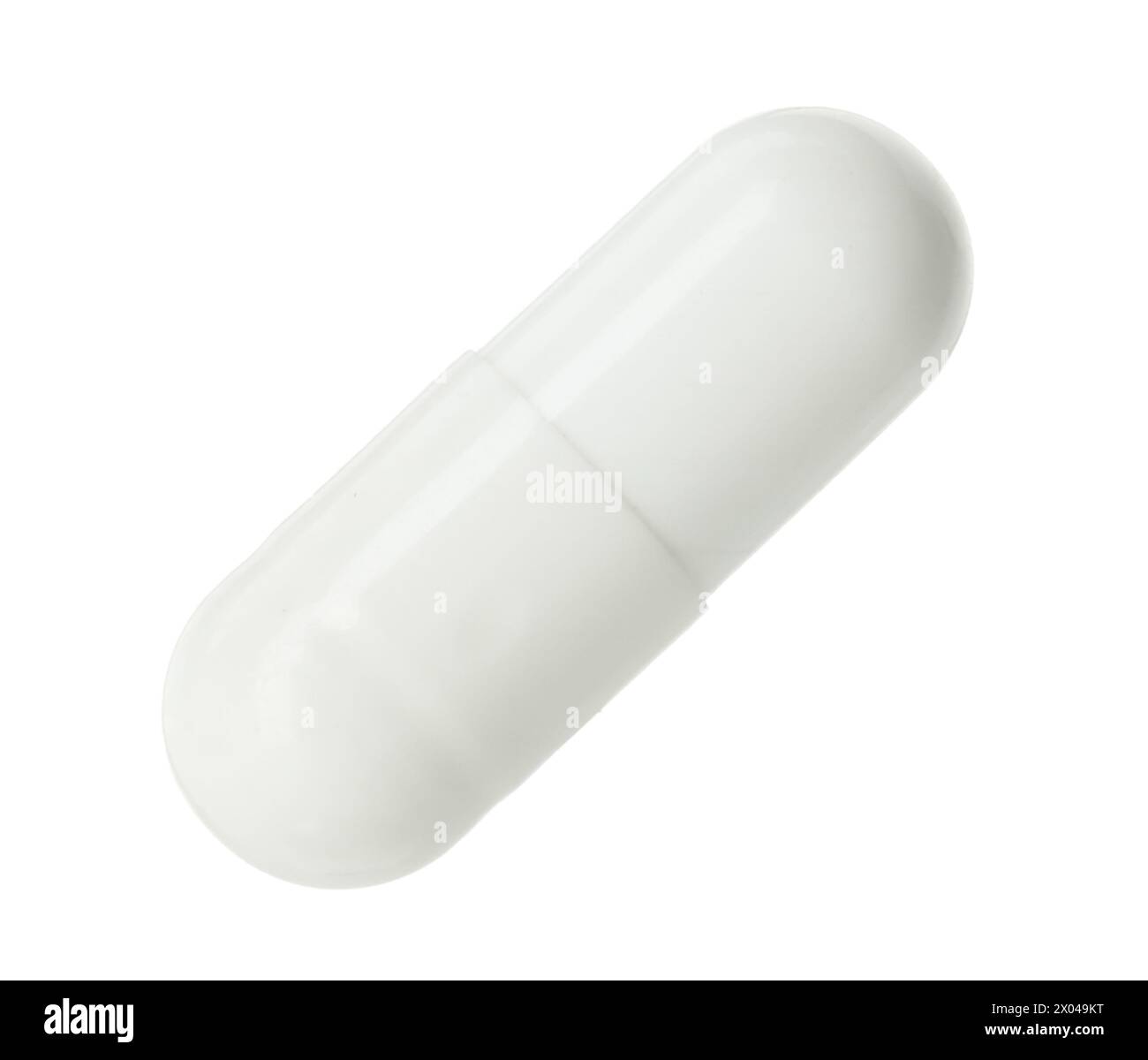 One Capsule One vitamin capsule isolated on white. Health supplement Stock Photo ...