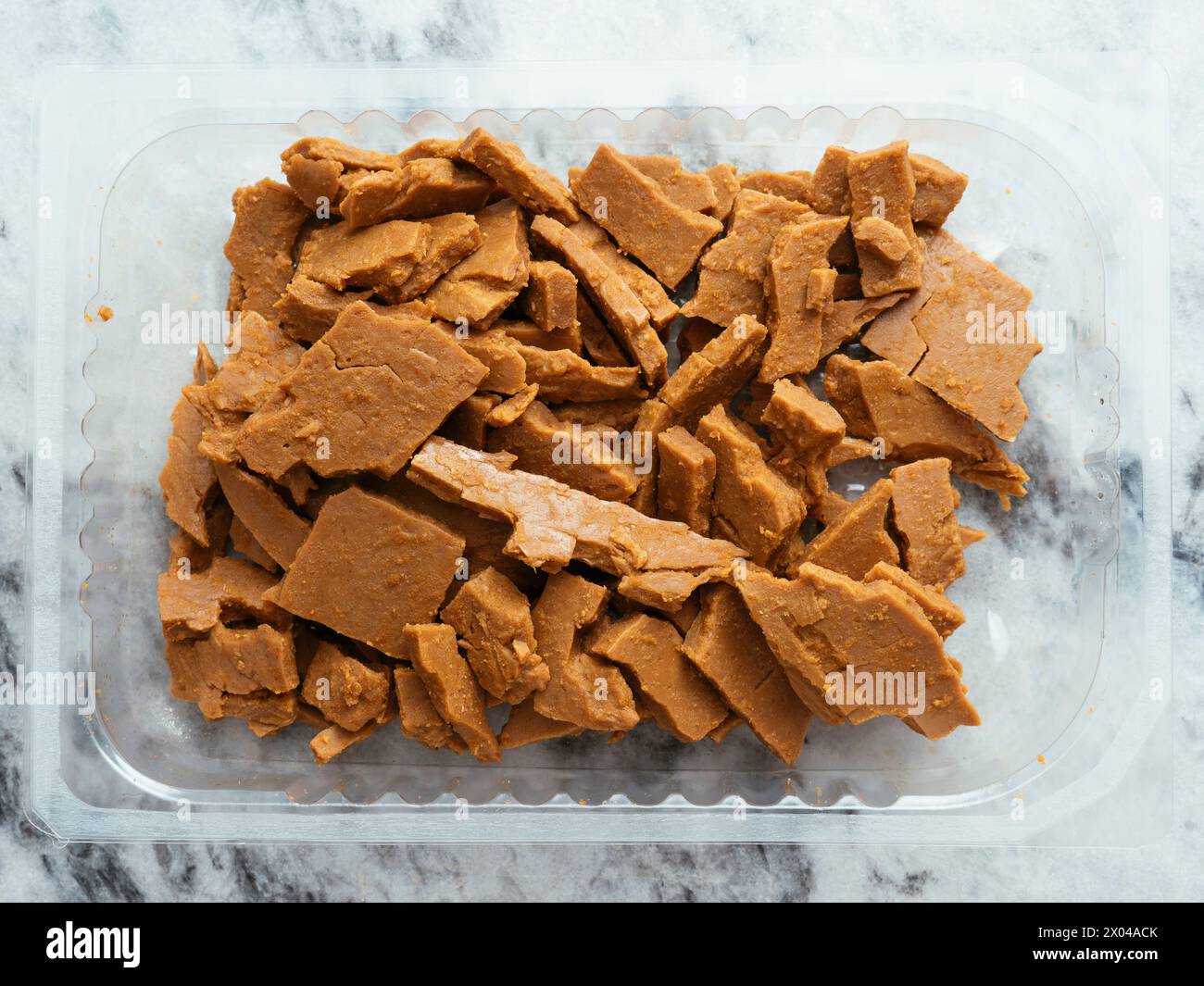 Pea proteins isolate based vegan meat alternative, kebab style Stock