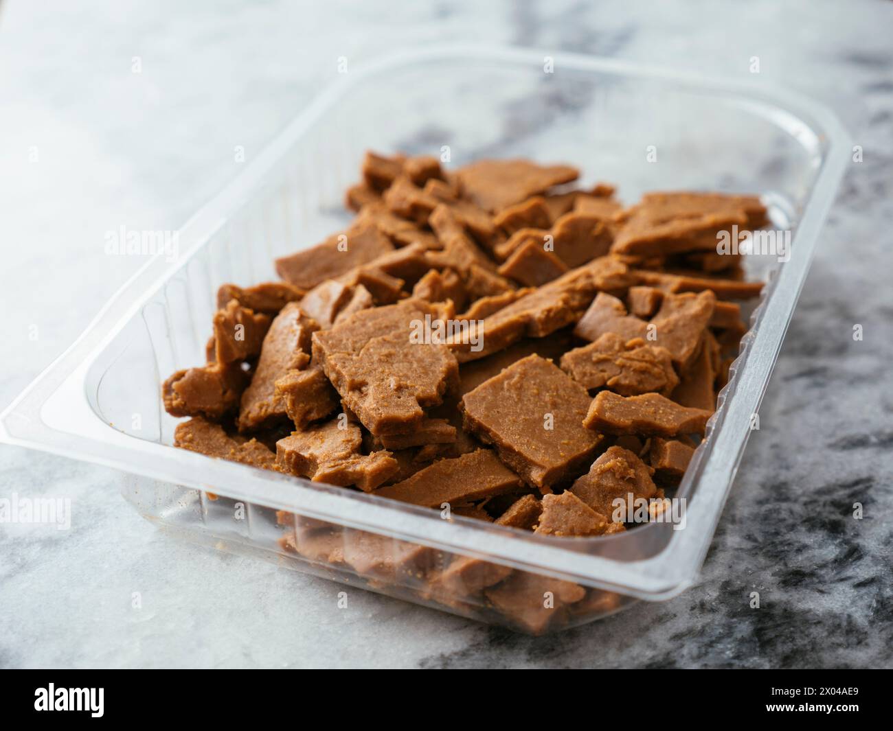 Pea proteins isolate based vegan meat alternative, kebab style Stock