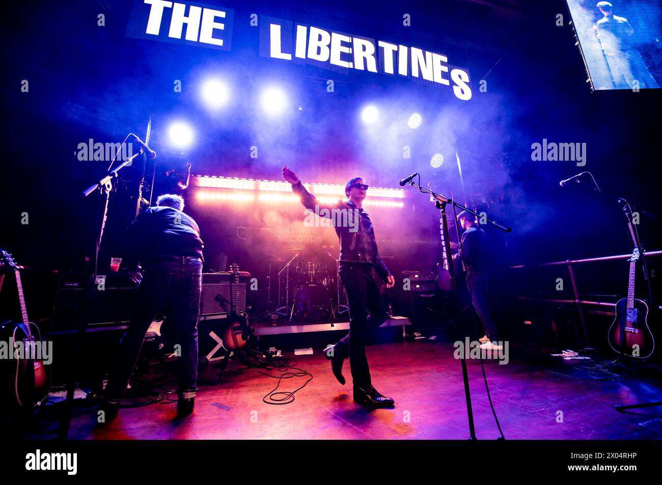 London, United Kingdom. 09th April 2024. The Libertines play two sets at Pryzm in Kingston, West London, to launch their new album All Quiet on the Eastern Explanade. Cristina Massei/Alamy Live News Stock Photo