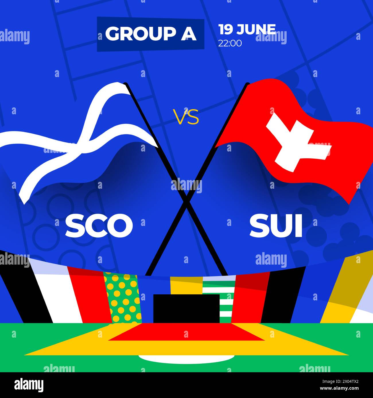 Scotland vs Switzerland football 2024 match versus. 2024 group stage