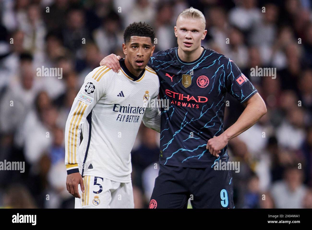 Madrid, Madrid, Spain. 9th Apr, 2024. Erling Haaland of Manchester City