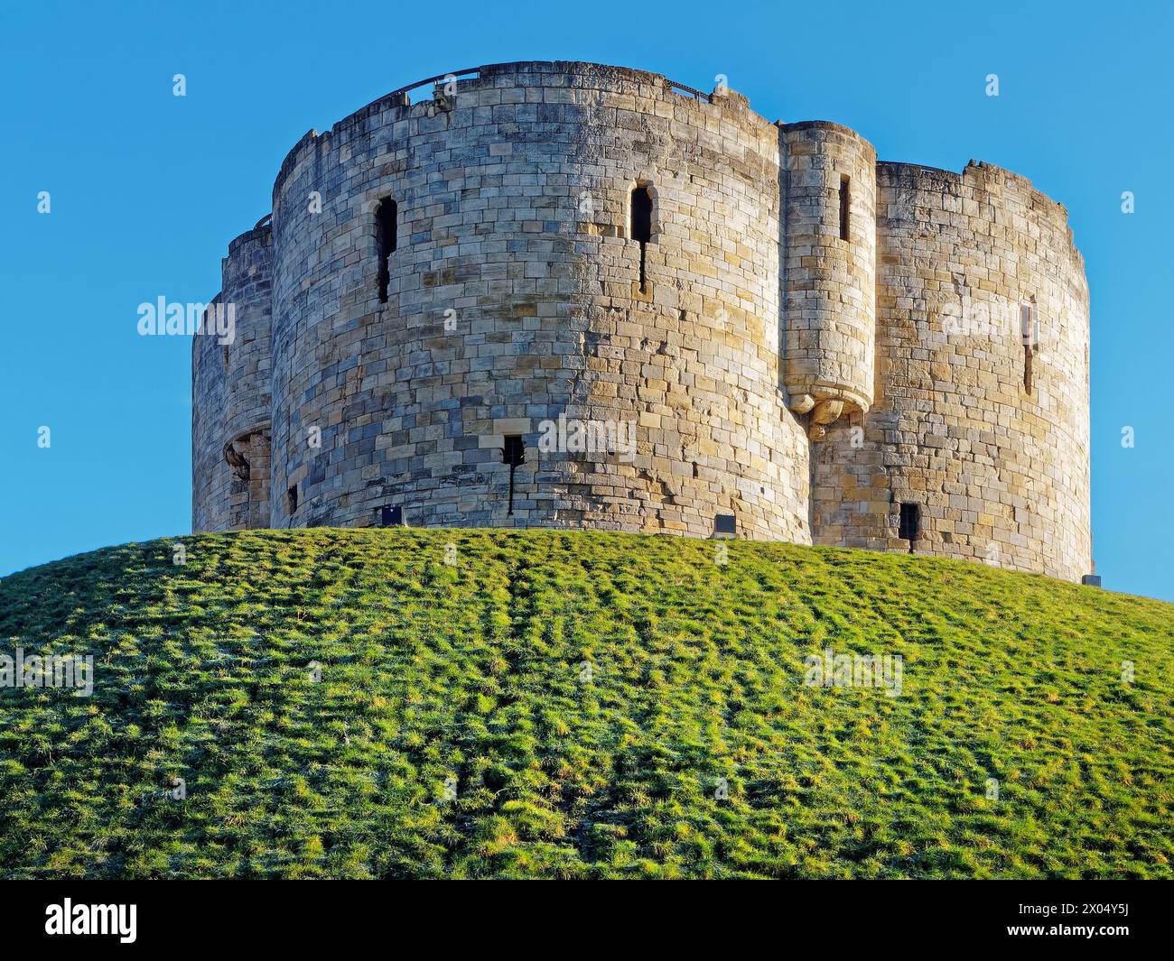 UK, North Yorkshire, York, Cliffords Tower Stock Photo