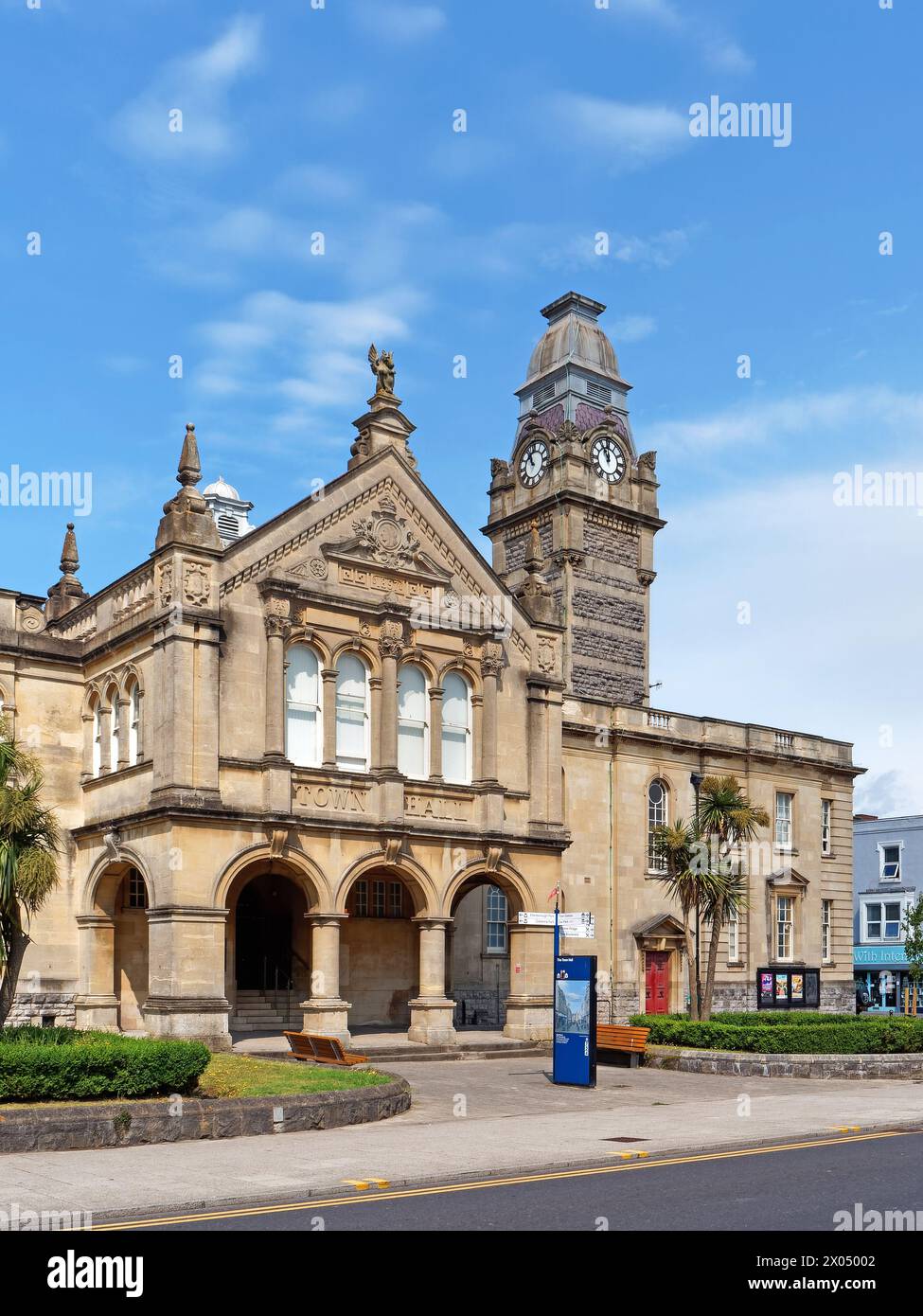 UK, Somerset, Weston Super Mare Town Hall. Stock Photo