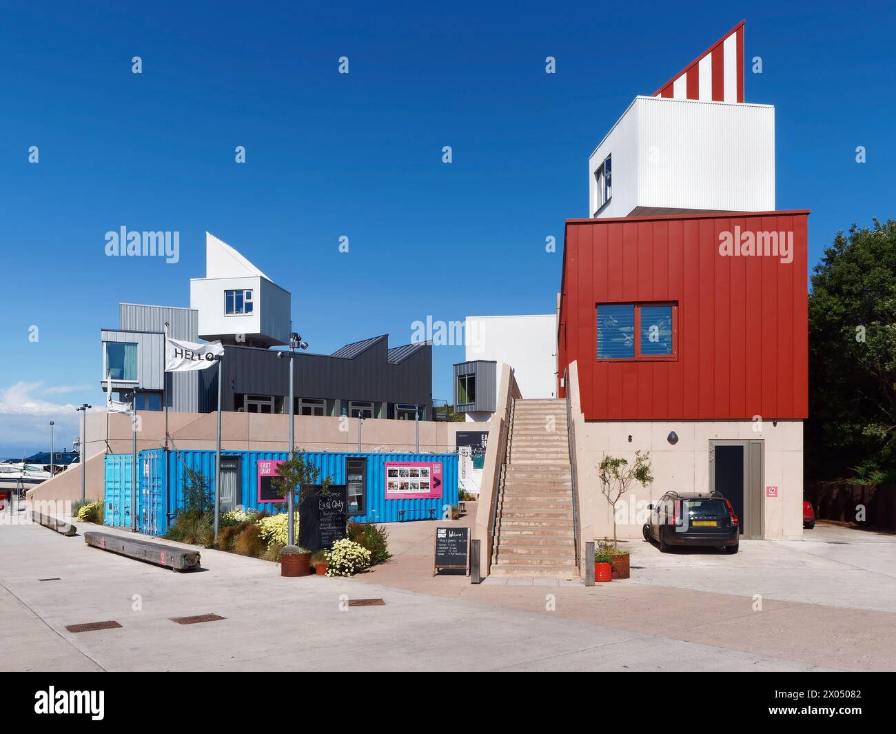 UK, Somerset, Watchet, East Quay Watchet. Stock Photo