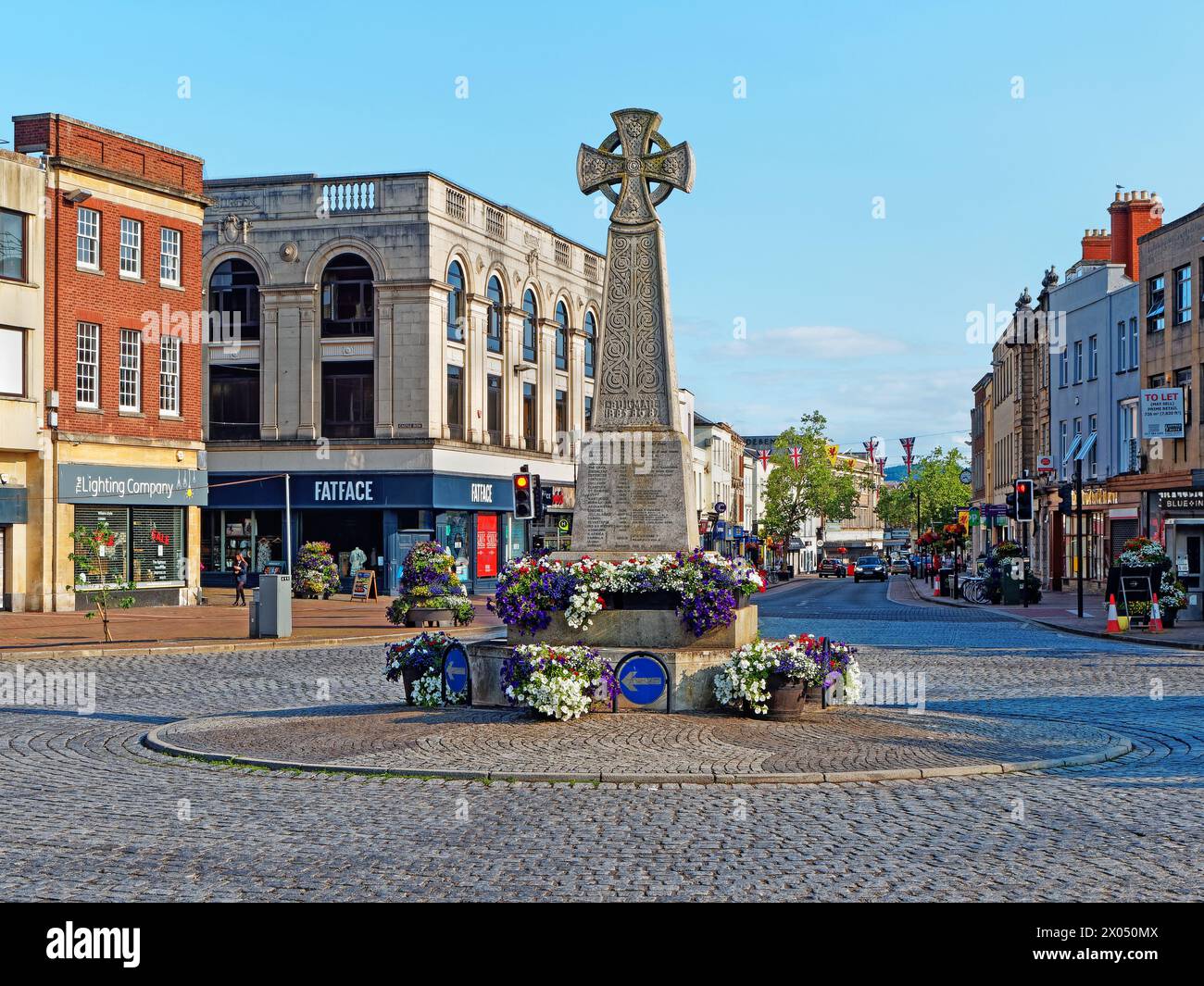 UK, Somerset, Taunton, The Parade, Burma War Memorial. Stock Photo