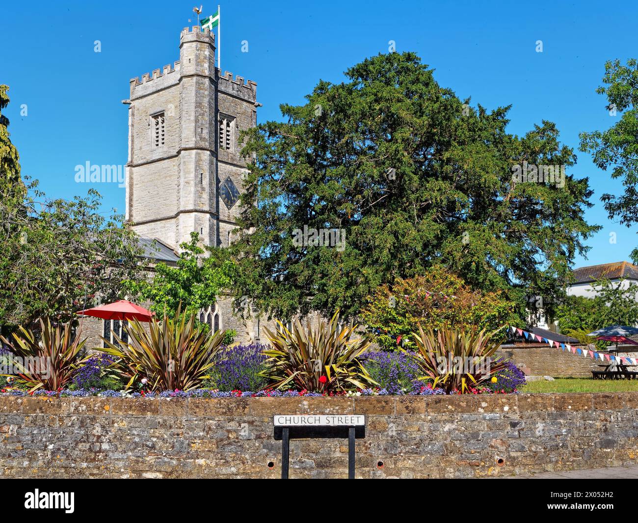 UK, Devon, Axminster, St Mary's Church Stock Photo