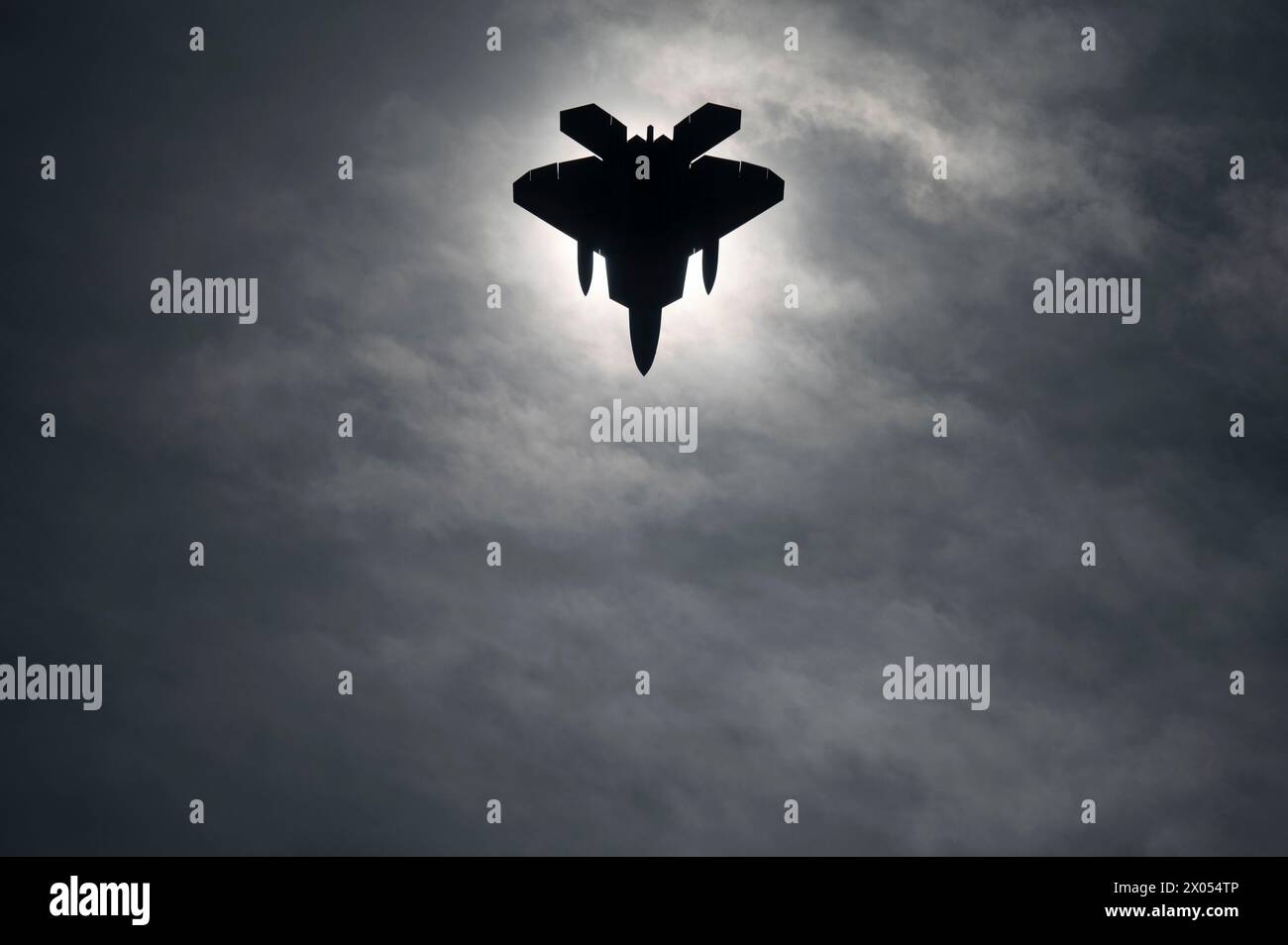 DAYTON, Oh.--An F-22A Raptor from the 1st Fighter Wing conducts flying ...